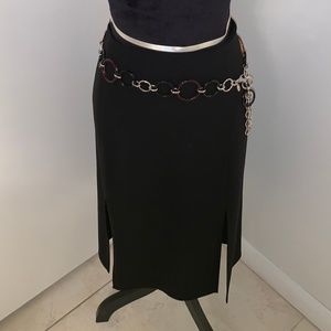 Valentino Black Pencil Skirt